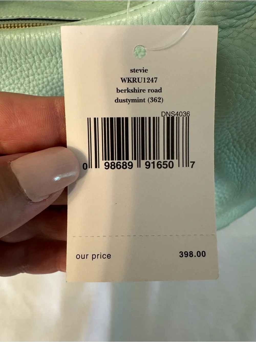 kate spade Dusty Mint Pebbled Leather Shoulder Bag